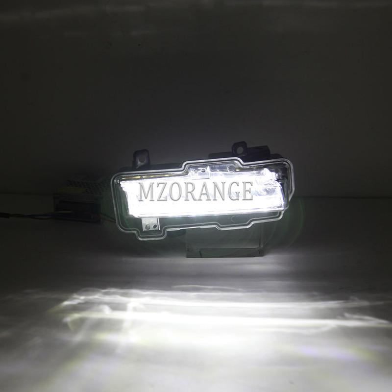 LED DRL for Mitsubishi Pajero 2015 2016 2017 2018 2019 2020 For Montero V98 Daytime Running Light Headlight White Led Fog Light