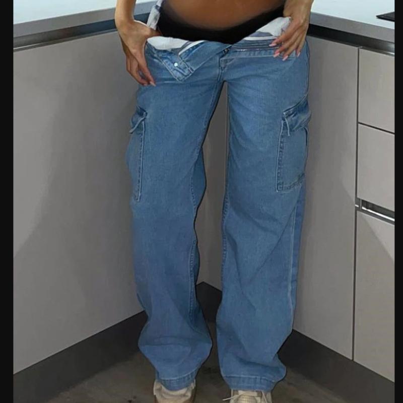 Hoch taillierte Damenbekleidung Eng anliegende Damenhosen Freizeithosen Streetwear Fashion Multi-Pocket Cargohose Damen Streetwear