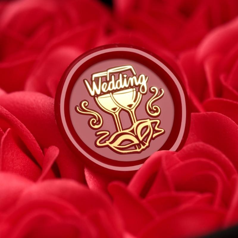 Wytłaczana pieczęć pieczęci woskowej główka mosiężna pieczęć pieczęci woskowej główka pieczęci woskowej wymienna do pieczętowania kopert kartki z życzeniami