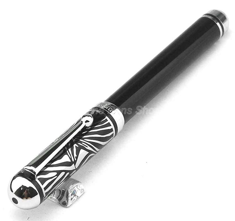 Duke Black & Silver Zebra Fountain Pen M Nib 0.5mm For Writing Pen GFP009