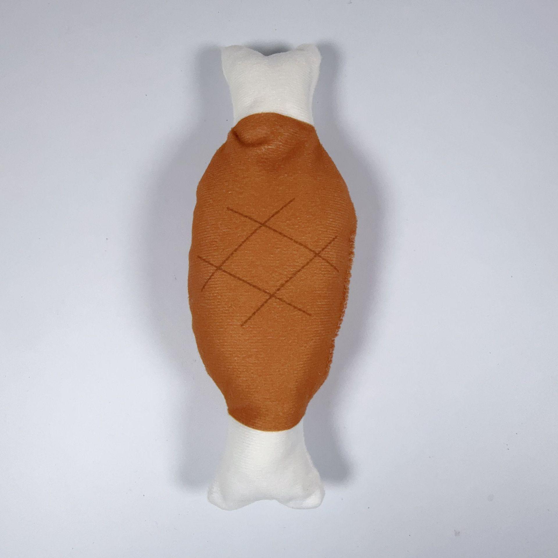 Indestructible Chewy Dog Plush Toy with Squeaker for Dental Care & Interactive Training