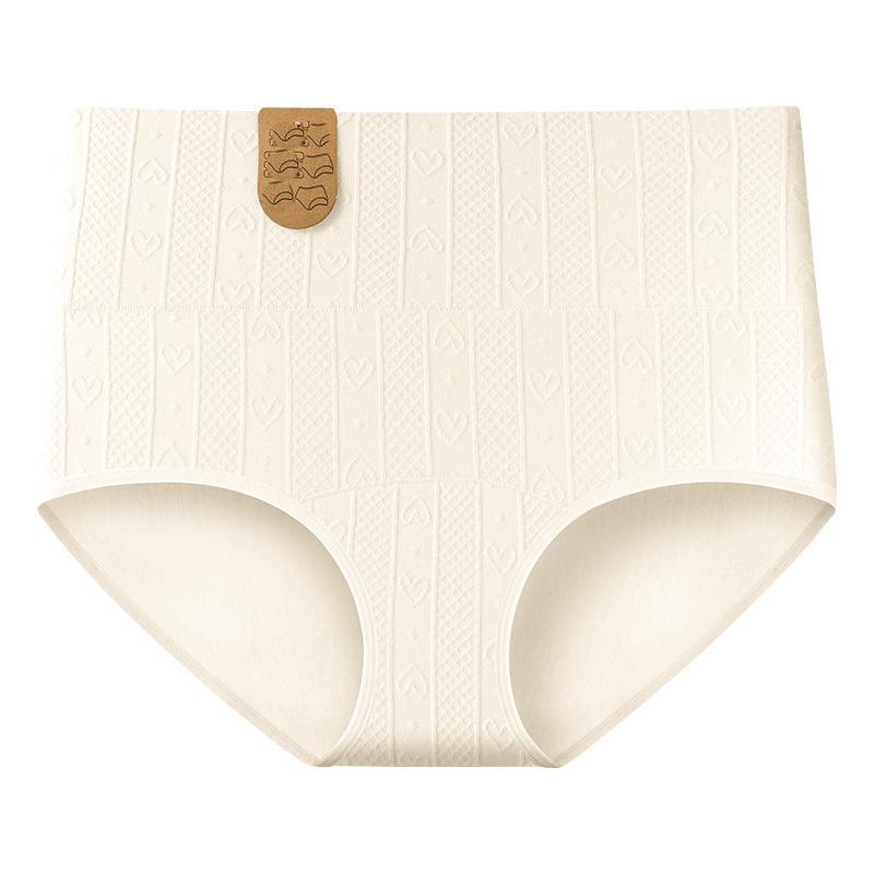 

Женские трусы 7А, антибактериальное сплошное неокрашенное нижнее белье большого размера с высокой талией M