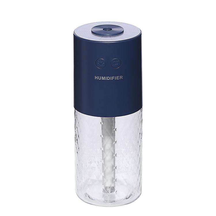 Bezdrátový přenosný zvlhčovač vzduchu do auta USB mini difuzér vodní mlhy Hydratační sprej na pokožku dárek s chladnou projekční lampou