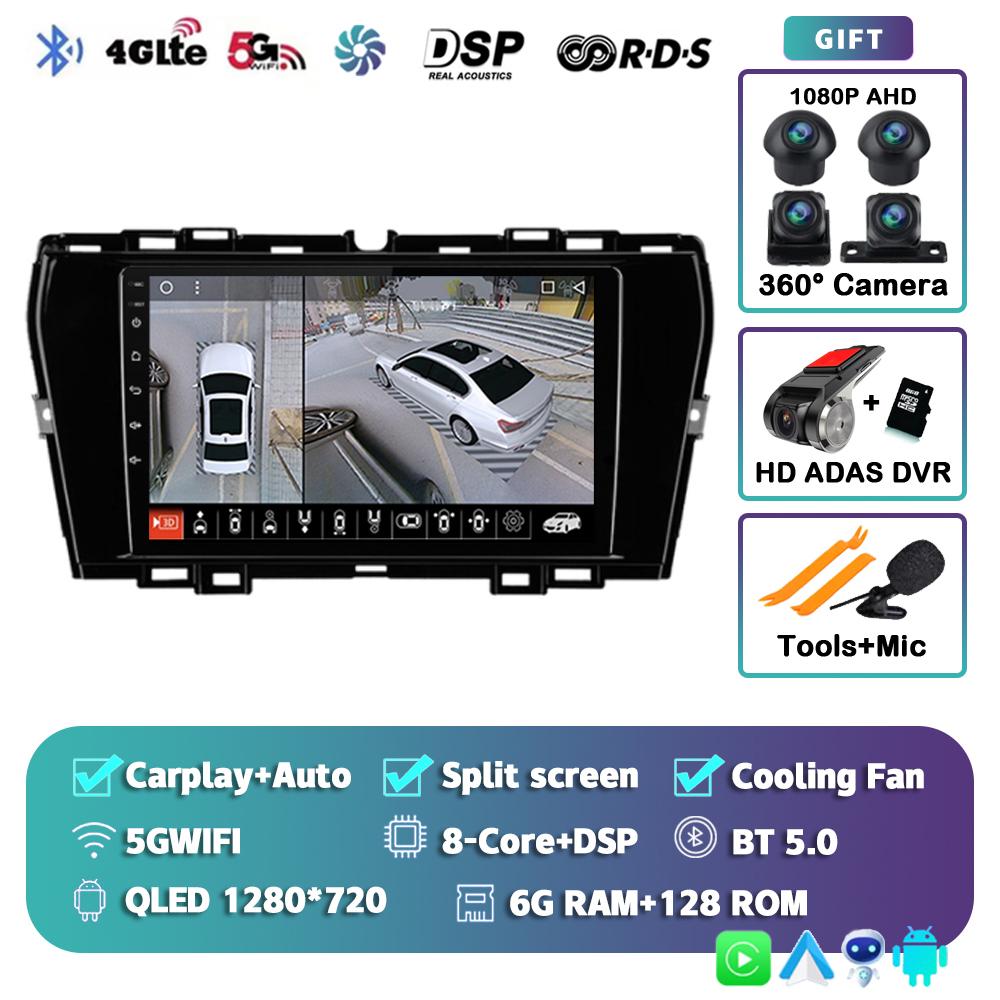 Android 14 Carplay Auto WIFI+4G Car Radio For SsangYong Tivoli 2019 2020 2021 Multimedia GPS Player Stereo 2din DVD Head Unit BT