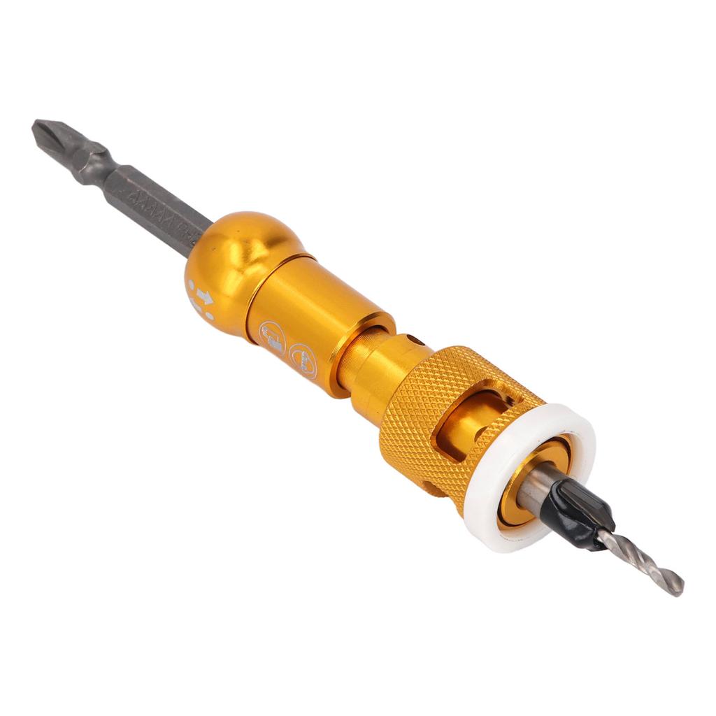 5 Pieces Countersink Drill Bits with Adjustable Depth Stop 82 Degree Screw Countersunk Drill Set for