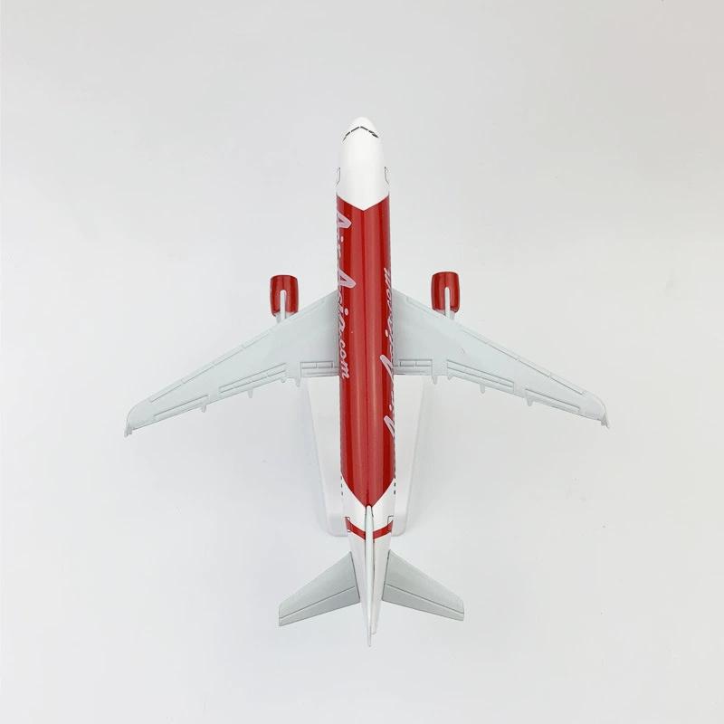 1/300 Aircraft Model for Air Asia A320 Red Alloy Metal Miniature Airplane Static Collected Gift By Aviation