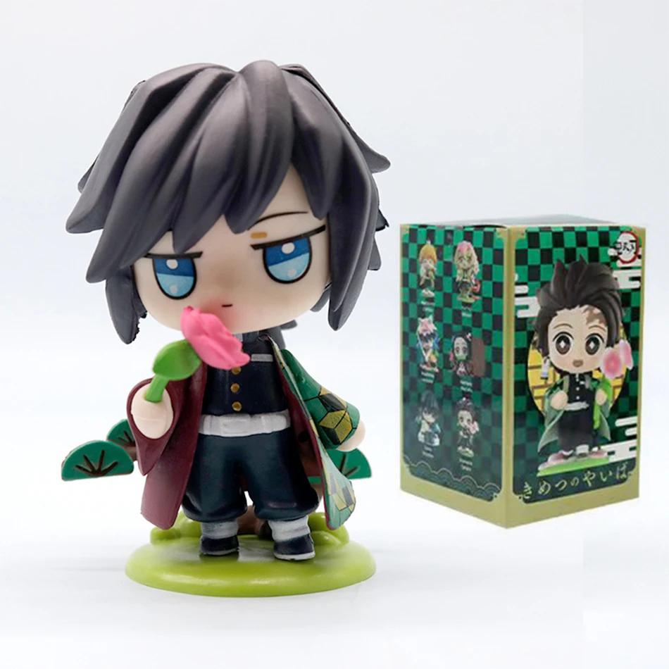Demon Slayer Tanjiro Kamado Nezuko Anime Zeichentrickfigur Blindbox Kreative Personalisierte Statue Modell Ornament Überraschungsgeschenkbox