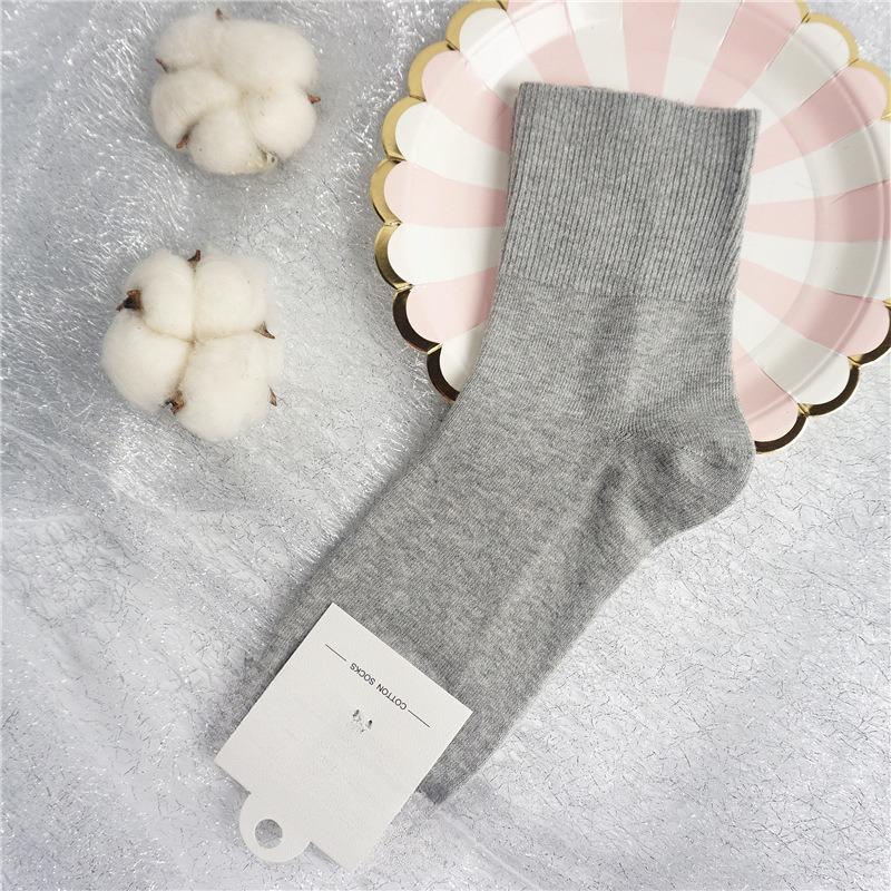 Female Autumn and Winter Cotton Loose Mouth Old People Do Not Choke Socks