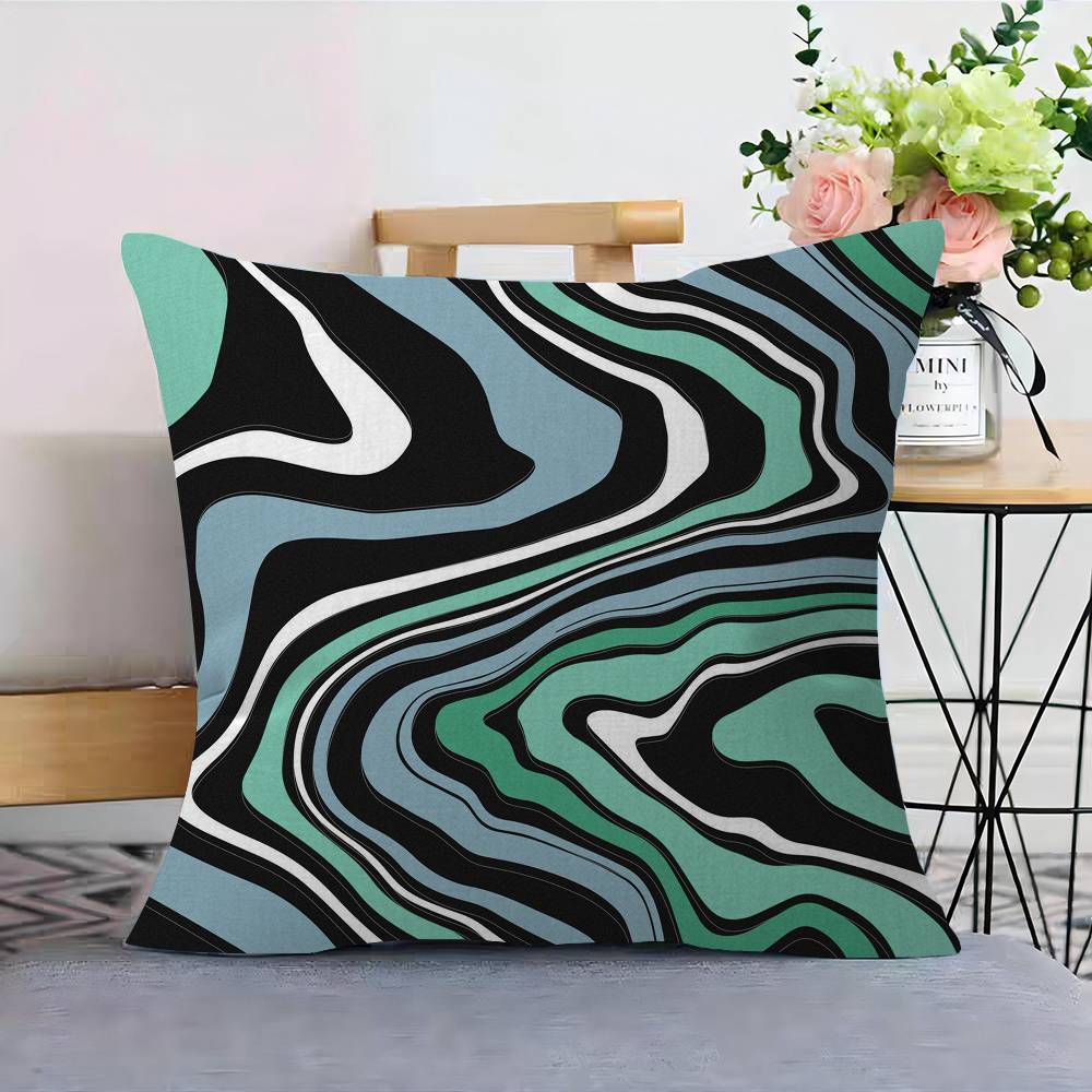 Strata Liquid Pillowcases Home Bedding Decorative Pillow Cover Wedding Super Soft Pillow Case