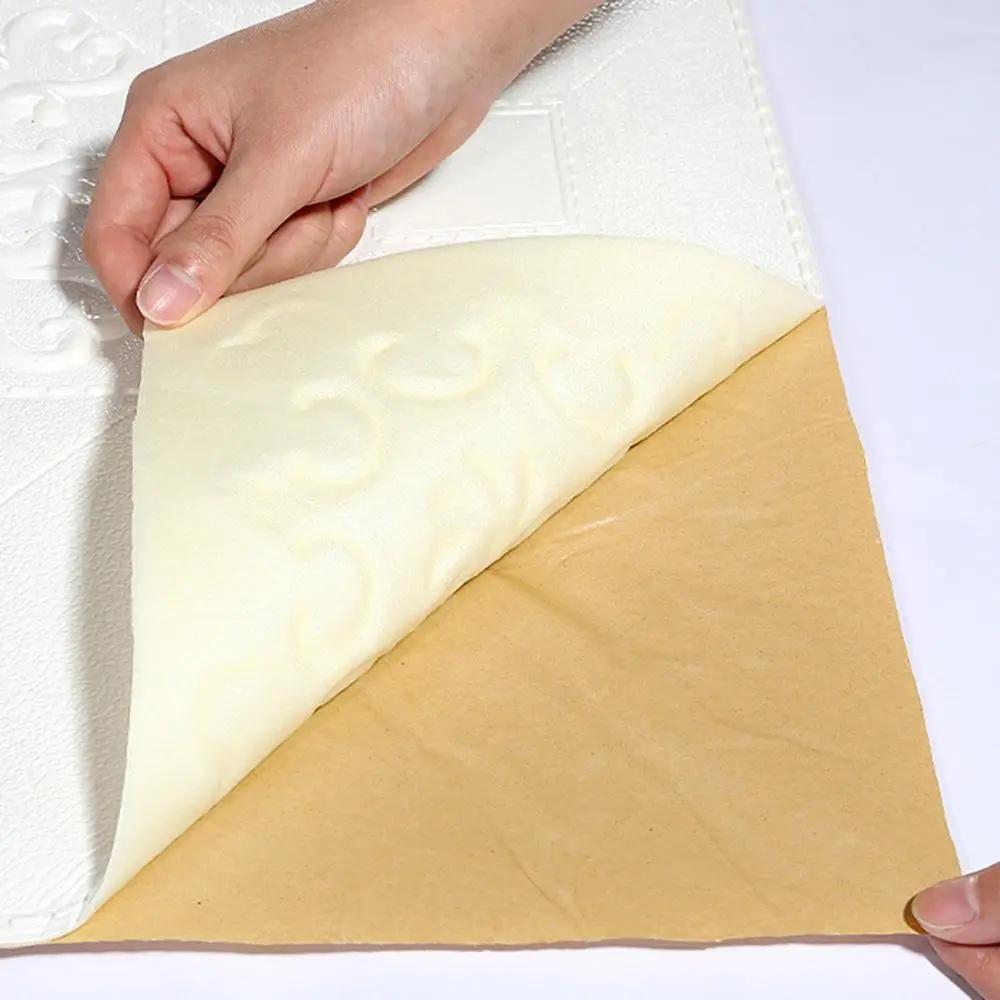 10Pcs 35cmx35cm Self-adhesive simulation brick 5MM wall sticker home decor Ceiling Panel Roof3D wallpaper TV background decor
