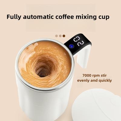 Automatischer Selbstumrührender Magnetbecher Kaffee Selbstmischender Becher USB Wiederaufladbare Smarte Thermobecher mit LCD-Bildschirm Lebensmittelechter Becher