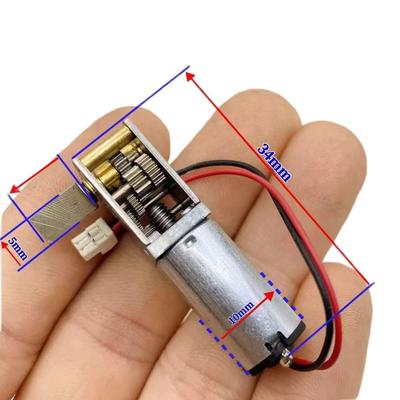 N30 Turbine Worm Gear Reduction Motor DC6-12V Intelligent Small Vehicle Robot Gear Motor 7-12RPM 0.7-1W DC Gear Motor