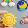 Magneti per Frigorifero Cartoni Animati Carini Arcobaleno Sole Adesivi Magnetici per Bacheca Lavagna Adesivi Magnetici Decorazioni per la Casa Kawaii