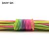 7 Strands Rainbow Paracord 2/3/4mm Parachute Rope Perfect for DIY Bracelet Making Backpacking Outdoor Survival Activities