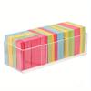 1pc Sticky Note Stationery Storage Box Clear Acrylic Sundries Office Note Divided Multi-grid Shelf