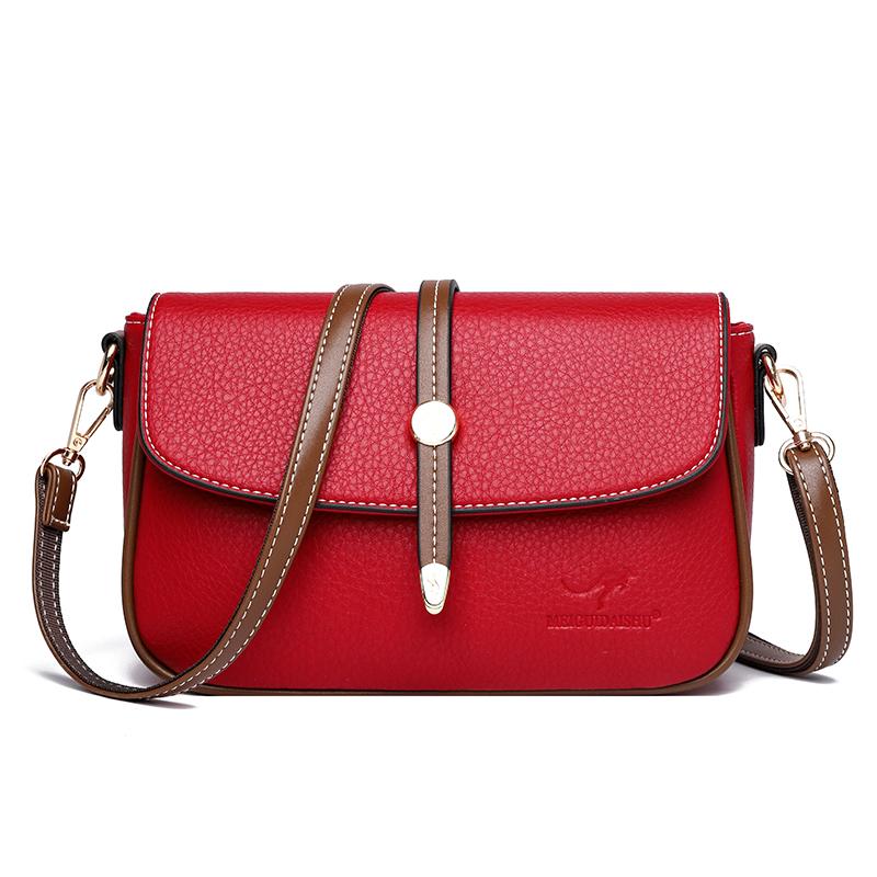 Casual leather bags for women women's shoulder bags luxury designer bag large capacity messenger bag