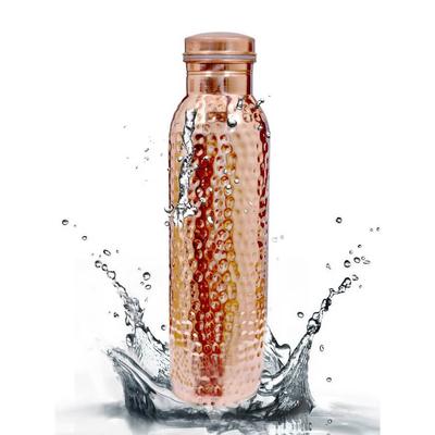 Koperen fles (1000 ml), Koperen deukfles,