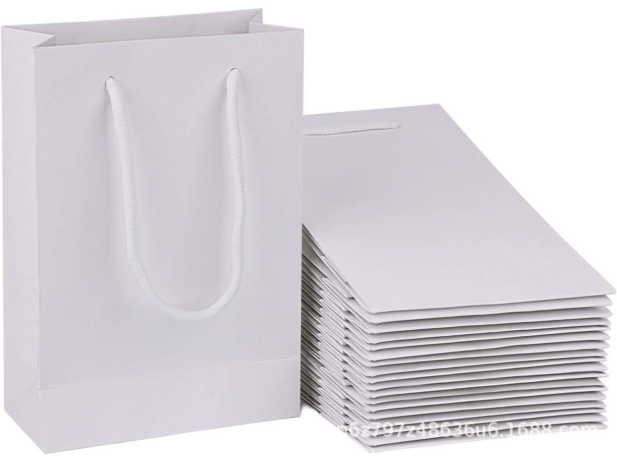 

Білий універсальний подарунковий пакет з ручками для весіль, вечірок, днів народження, бізнесу та пакування одягу White; 30x25x13.5 CM; White Cardboard