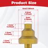 1/2PCS Step Drill Bit Sturdy Diamond Brazed Beveling Chamfer Bits Precision Cutting Multi Layer Hole Opener Wear for Metal Wood
