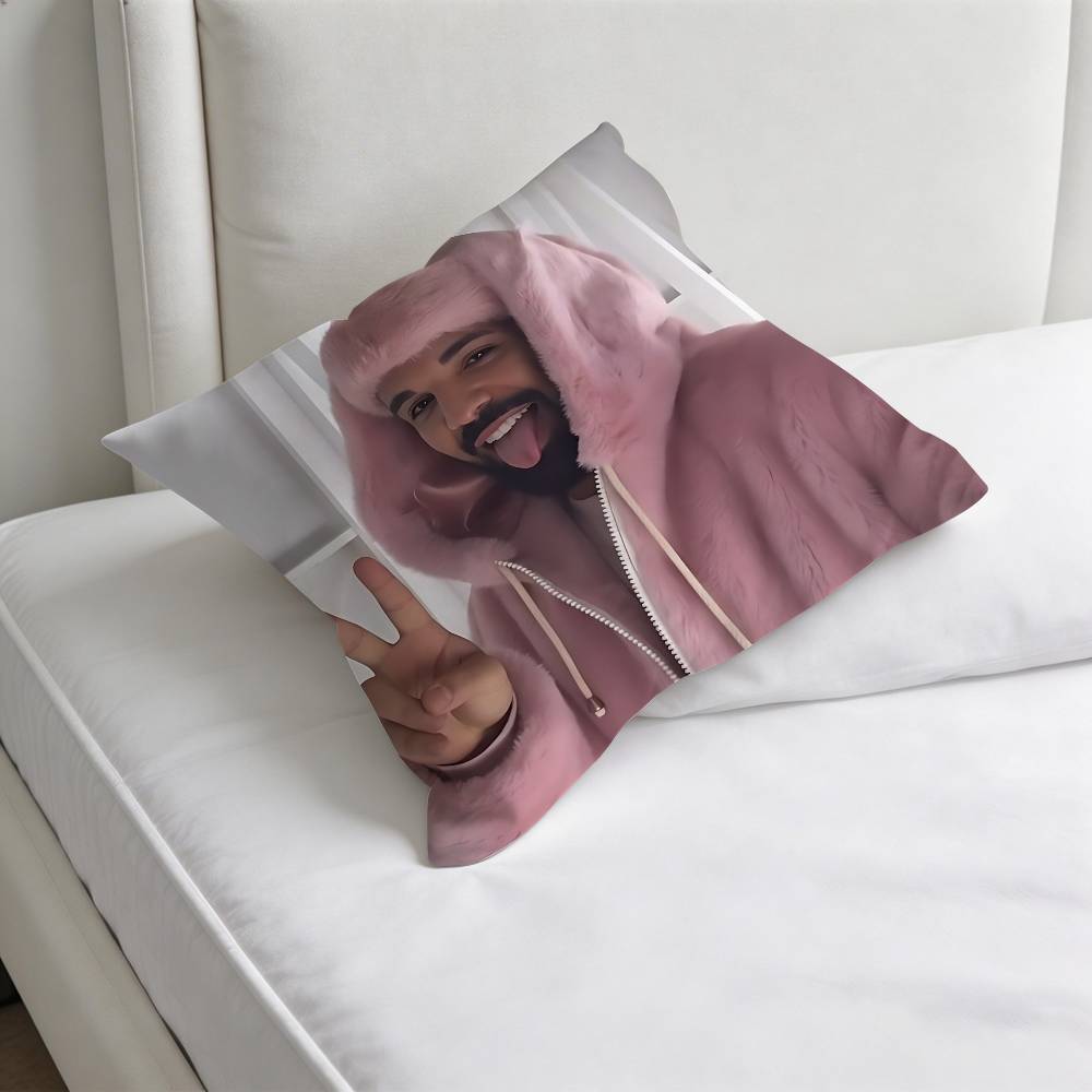 Hot Rapper DDrake Square Pillow Case Soft Decorative Throw Pillow Cover for Home Sofa Bed