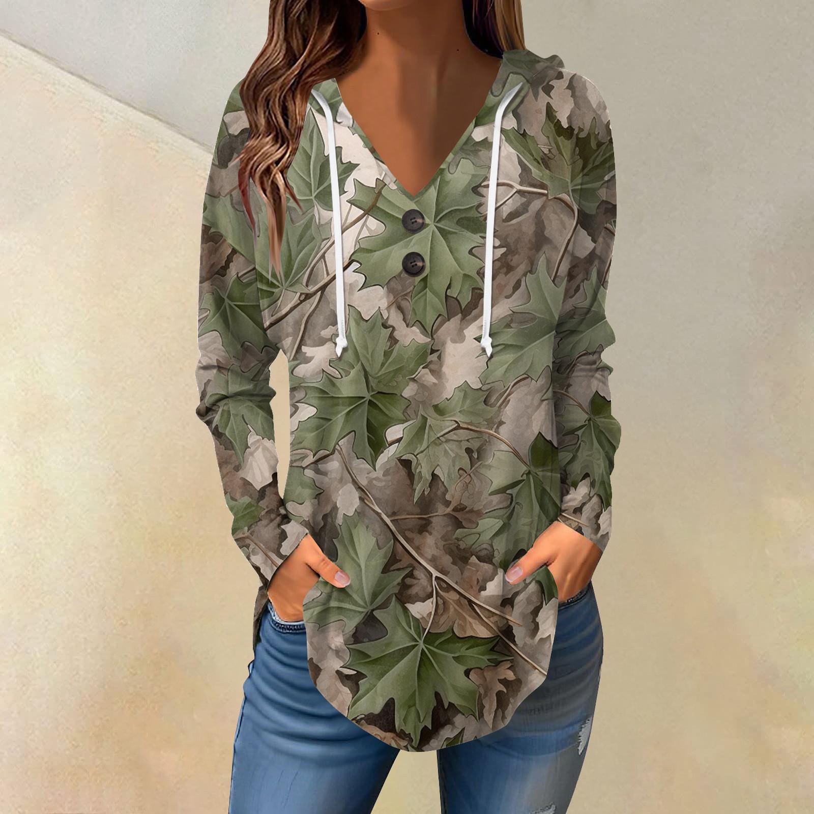 Женские повседневные модные однотонные толстовки с капюшоном на пуговицах и длинными — фото 4