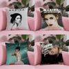 Music Album M-Marina the diamonds Pillow Case Soft Plush Fabric Double-Sided Printed Cushion Cover Warm Winter Sofa Pillow Case