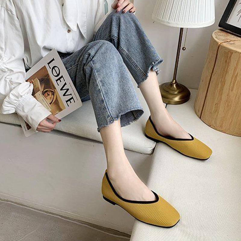 35-43 Tamaño Talla Grande Zapatos de Mujer Suela Suave Zapatos Guisantes  Boca Poco Profunda Perezoso Zapatos Individuales Zapatos de Una Mujer De Un  Paso De La Abuela Shoes comprar a buen precio —