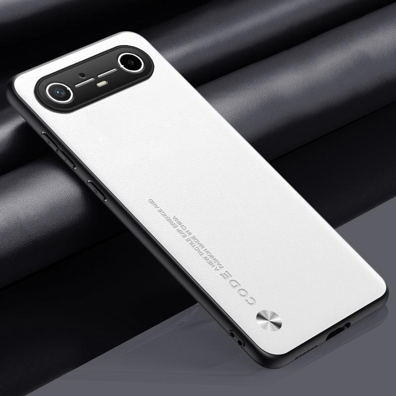 

Розкішний чохол з PU шкіри для Tecno Pova Slim 5G Задня кришка Силіконовий протиударний чохол для телефону з повним захистом для Tecno Spark Slim 4G Tecno Pova Slim білий