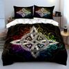 Celtic Knot Decor Set Soft Skin-Friendly Bedding Set Includes 1 Duvet Cover And 2 Pillowcase, Gift