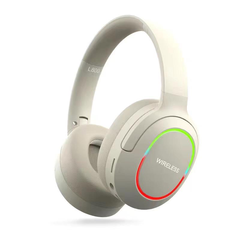 

LED Light-up Foldable Bluetooth 5.3 Gaming Headphones with Low Latency хакі