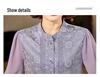 Elegant Chinese-Style Summer T-shirt for Young Mothers and Elderly Women