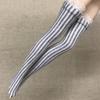 5pairs/lot Zebra Striped Doll Stockings for Blythe Dolls Elastic Thigh High Stocking Long Sock For Barbie 1:6 Doll Accessories