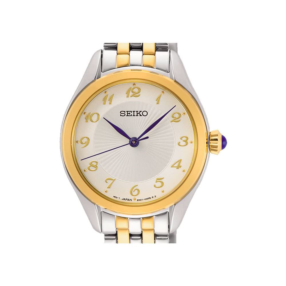 Seiko Quartz Watch SUR380P1 Silver and Gold Women's [Used]