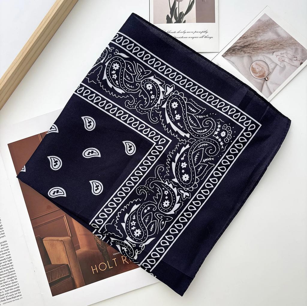 Bandana unisexe pour hommes et femmes, bandeau pour cheveux, style cowboy, pour hommes, motard, sport, couvre-chef, bandeau pour poignet, foulard de tête cachemire, foulard carré