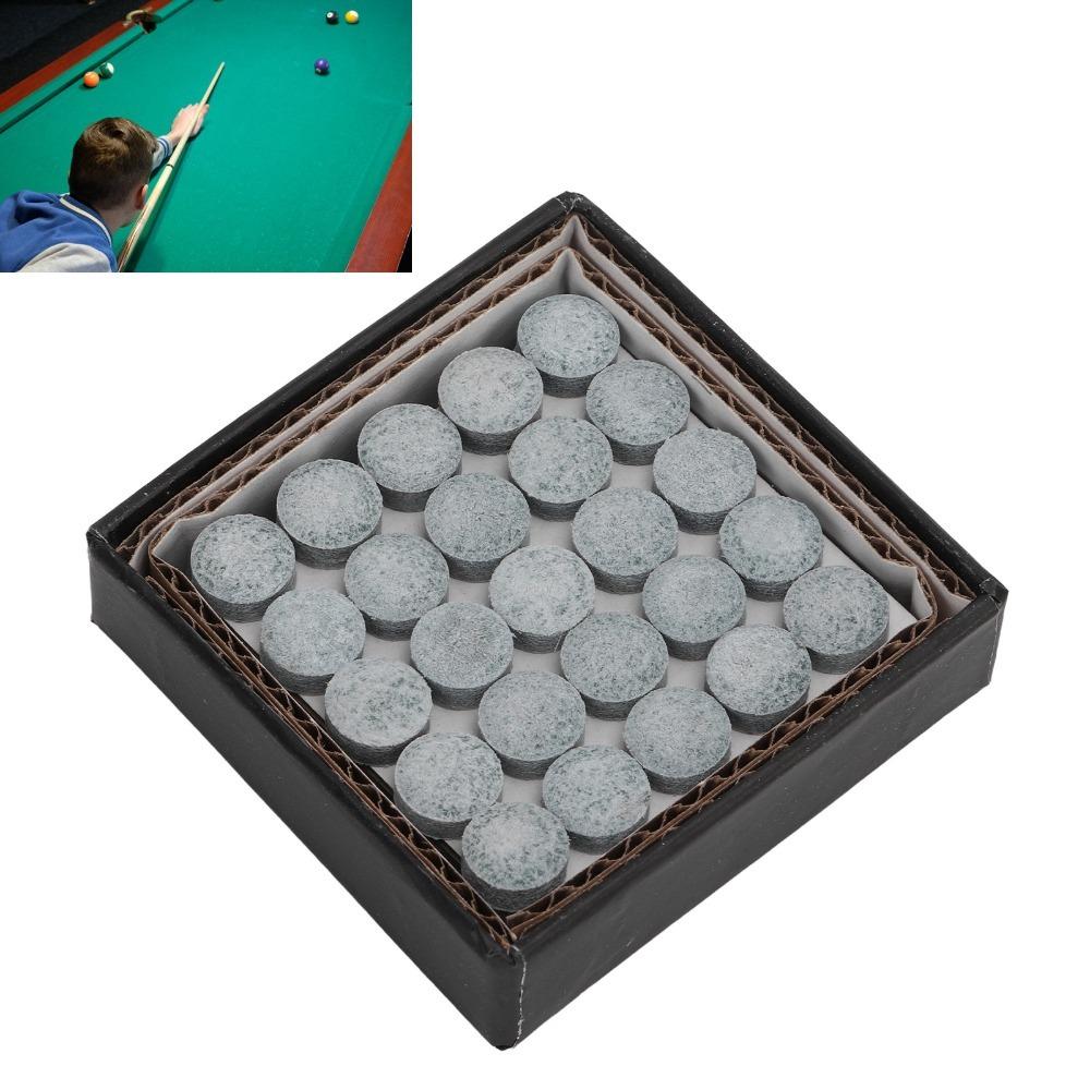 

50PCS Grade A Pool Cue Tips Leather Material Billiard Stick Tips Billiard Cue Tips Pool Cues 9cm