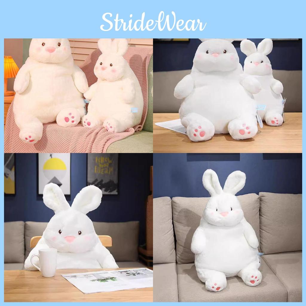 Plush Lazy White Rabbit Doll Delightful Large Cuddly Bunny For Home Nursery And
