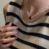 S925 Sterling Silver Niche Design Sense Letter Black Agate Necklace Simple Fashion Personality Round Collarbone Chain