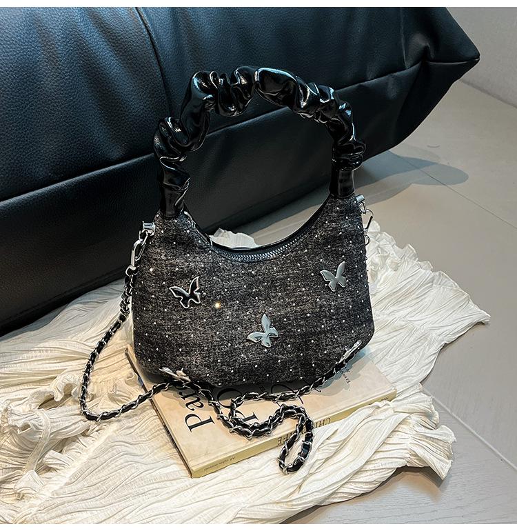 2025 Summer Denim Bow Handbag - Stylish Crossbody & Shoulder Bag