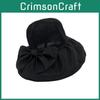 Stylish Bowknot Summer Sun Hat With Windproof Design For Womens Beach Days