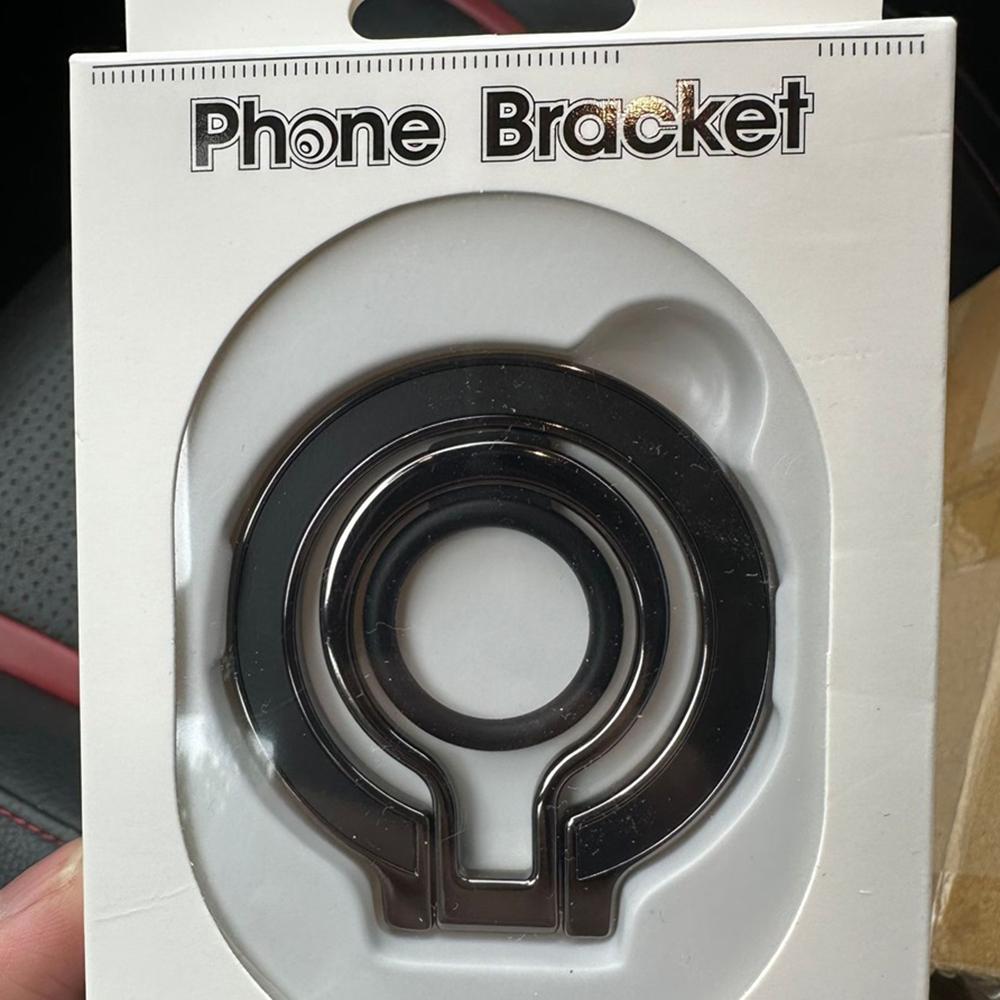 

Magnetic Bracket Ring Buckle Soft Silicone Mobile Phone Holder 360° Rotation Car Mounted Magnetic Bracket Strong Magnet Bracket