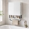 Bathroom Wall Cabinet Modern Space Saver Wall Mounted Cabinet Doors Storage White