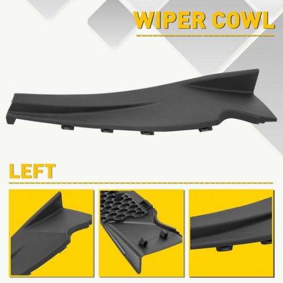 Black Windshield Wiper Cowl Extension Trim RH Side Fit Nissan Pathfinder 13-20