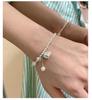 S925 Sterling Silver Love Pearl Tassel Necklace - Fresh, Sweet, and Elegant Clavicle Chain.