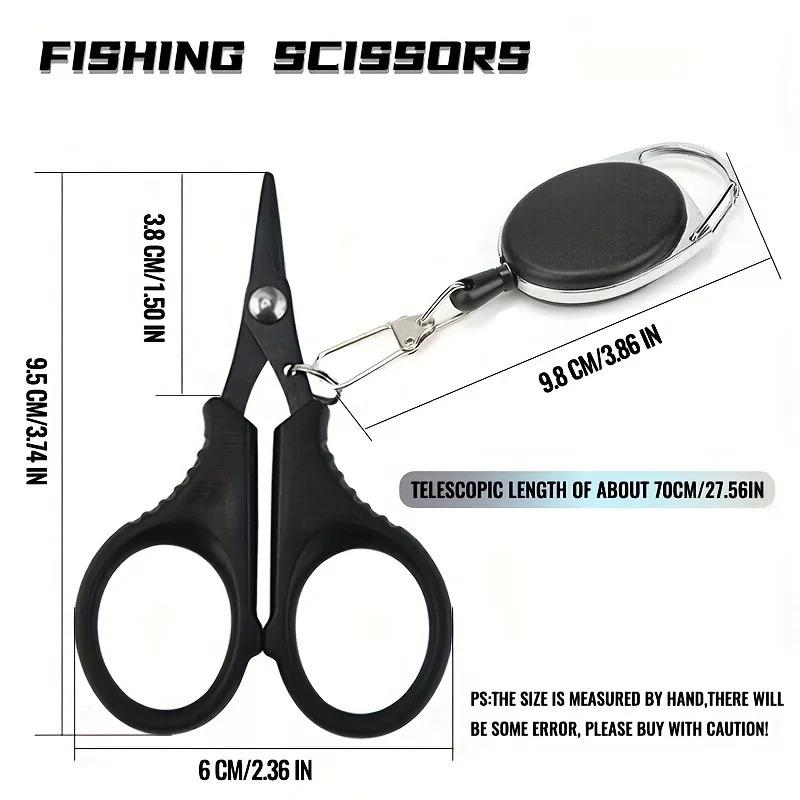 Stainless Steel Fishing Scissor Plier Cut PE Braid Line Cutter Plies Carp Fishing Accessories Tools
