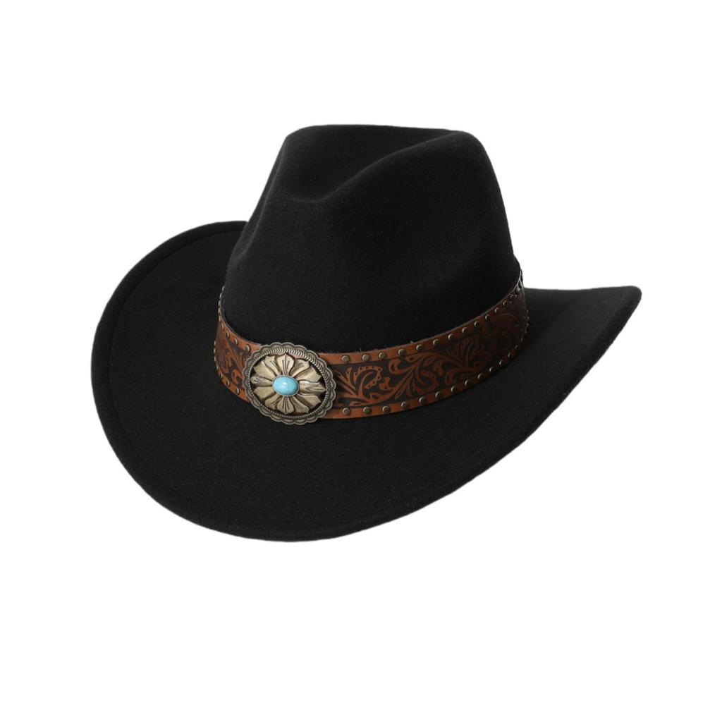 Cowboy Hat Jazz Hat Western Minority Style Cowboy Hat European and American Men's and Women's Hats