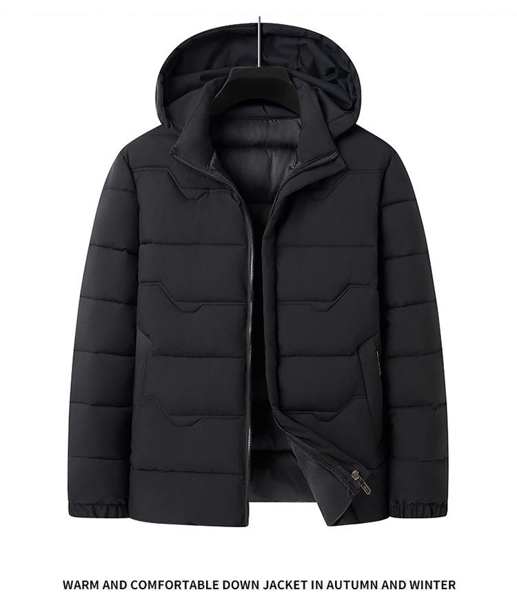 Winter Men's Down Cotton Clothes Short Anti-warm Large Size Thickened Medium Men's Cotton-padded Clothes