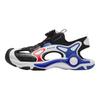 Anta Kids Synthetic Leather Trendy Comfortable Versatile Outdoor Sandals With Knob Closure Kids Sandals Black White Blue 312426905-3