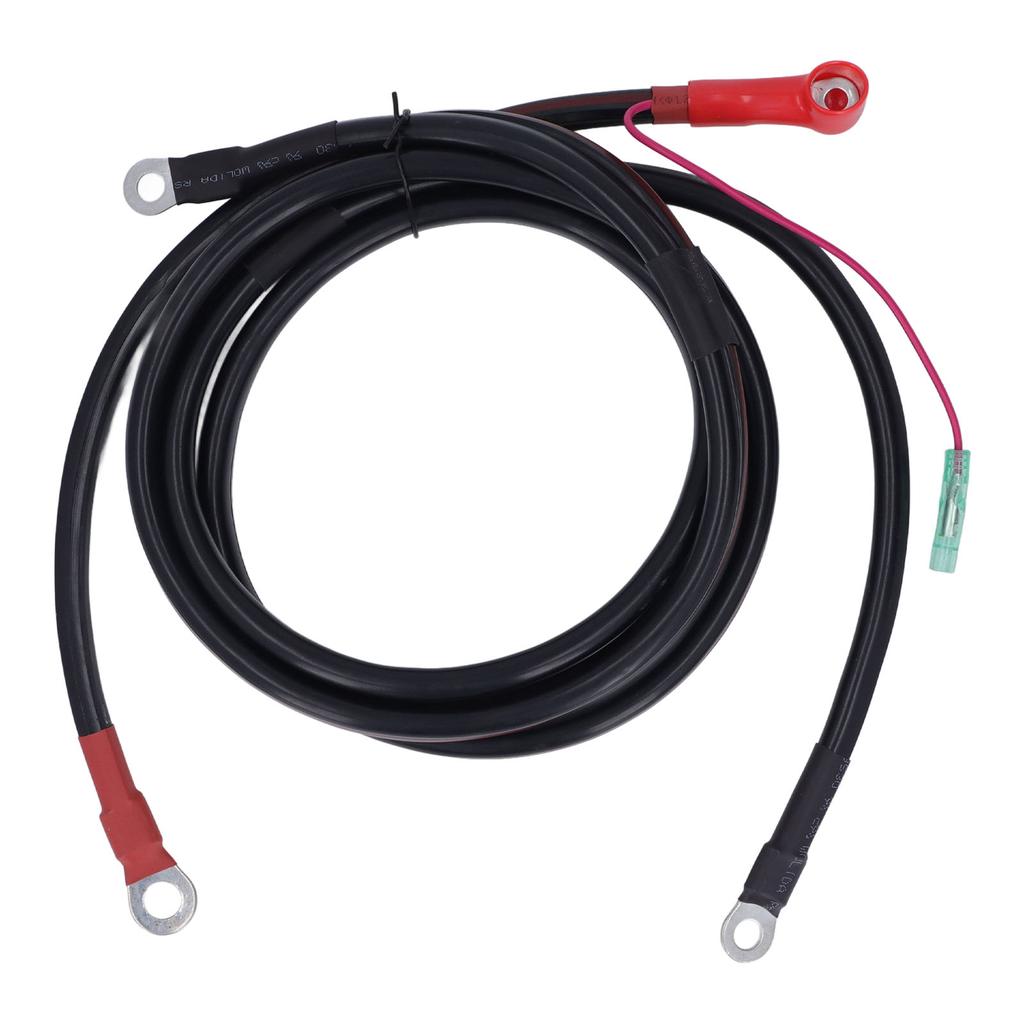 Battery Cable Black 2M Pure Copper Battery Cable Replacement for Parsun Powertec Outboard Engine 15‑85HP