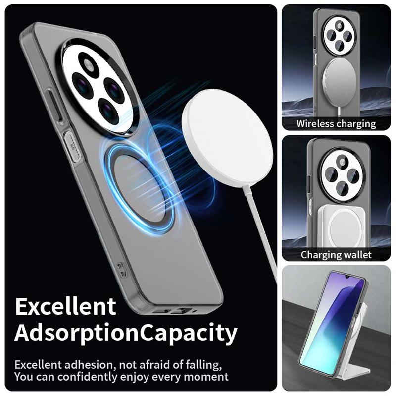 For Xiaomi Redmi A4 5G Case Magsafe Wireless Charging Cover Xiaomi Redmi A4 5G Matte TPU Protector Phone Bumper Xiaomi Redmi A4