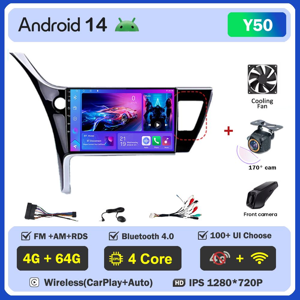 For Toyota Corolla 11 Auris E180 2017 2018 2019 Carplay Auto Screen Wireless Android Auto Car Intelligent Systems AutoMotive DSP